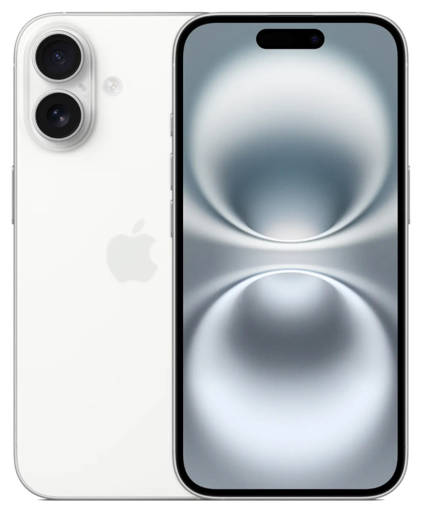 Фото Apple iPhone 16, 512 ГБ, Белый На фото изображено Apple iPhone 16, 512 ГБ, Белый