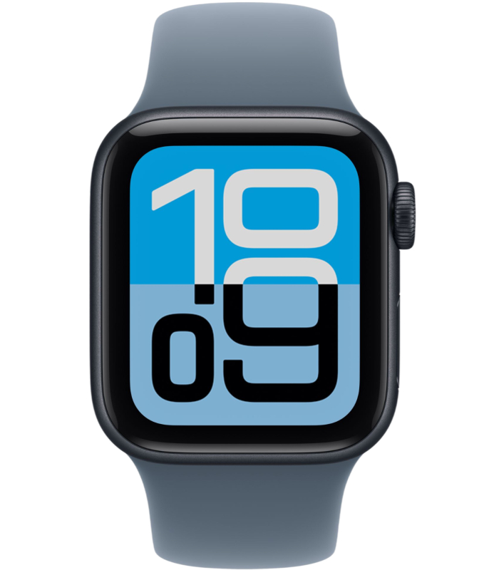 Фото Apple Watch SE 3, 40 мм, корпус из алюминия цвета «Полуночный черный», спортивный ремешок, размер M/L Фото Apple Watch SE 3, 40 мм, корпус из алюминия цвета «Полуночный черный», спортивный ремешок, размер M/L