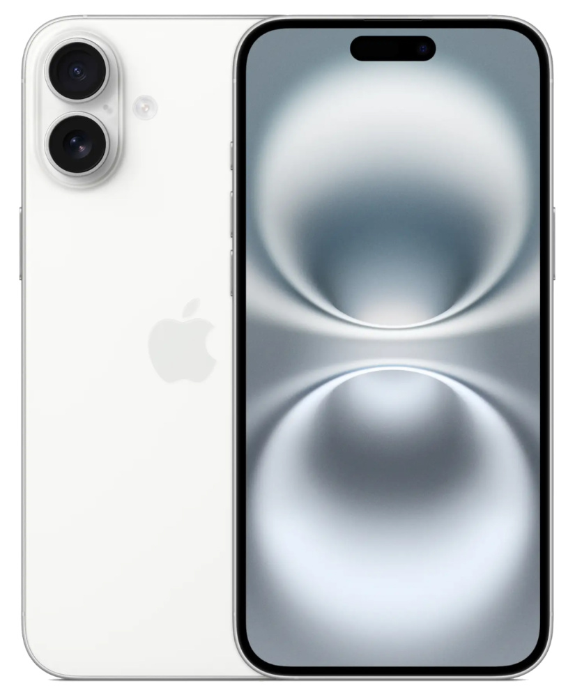 Фото Apple iPhone 16 Plus, 128 ГБ, Белый На фото изображено Apple iPhone 16 Plus, 128 ГБ, Белый